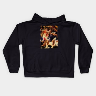 Michael Jordan vs Karl Malone 1997 NBA Finals Kids Hoodie